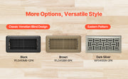 Charger l'image dans la visionneuse de galerie, Amocart 4 x 10 Inch Floor Registers Vent Grilles  HVAC Heavy-Duty Walkable Iron Floor Vents with Metal Damper for Home &amp; Office
