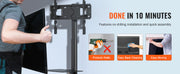 Bild in Galerie-Viewer laden, Amocart TV Stand Mount Swivel Tall TV Stand for 32-65/70 inch TV Height Adjustable Portable Floor TV Stand Max VESA 600 x 800mm
