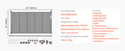 Bild in Galerie-Viewer laden, Amocart 55/71/110in Retractable Baby Gate 34in Tall Extends Wide Retractable Gate for Kids Pets Mesh Material Easy to Install

