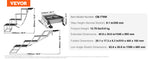Amocart Dog Stair for Cars Wide Dog Car Steps Folding Portable Pet Steps Lightweight Aluminum for Car SUV and Truck 150 lbs