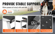 Charger l'image dans la visionneuse de galerie, SucceBuy Dog Stair for Cars Wide Dog Car Steps Folding Portable Pet Steps Lightweight Aluminum for Car SUV and Truck 150 lbs
