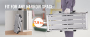 Bild in Galerie-Viewer laden, SucceBuy Folding Work Platform 330 lbs Load Capacity Aluminum Drywall Stool Ladder Heavy Duty Work Bench w/ Non-Slip Feet
