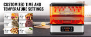 Charger l'image dans la visionneuse de galerie, Amocart 5 Tray Food Dehydrator Machine 300W Stainless Steel Electric Food Dryer w/ Digital Adjustable Timer &amp; Temperature
