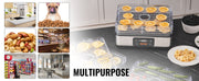 Charger l'image dans la visionneuse de galerie, Amocart 5 Tray Food Dehydrator Machine 300W Stainless Steel Electric Food Dryer w/ Digital Adjustable Timer &amp; Temperature
