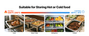 Load image into Gallery viewer, Amocart 2 4 6 Pack Stainless Steam Hotel Pan 1/2 Size Table Steam Pan Anti Jam Restaurant Supplies Rustproof Catering Storage
