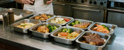 Load image into Gallery viewer, Amocart 2 4 6 Pack Stainless Steam Hotel Pan 1/2 Size Table Steam Pan Anti Jam Restaurant Supplies Rustproof Catering Storage

