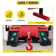 Load image into Gallery viewer, Amocart Forklift Lifting Hoist Swivel Hook Mobile Crane 4400 lbs 2 Ton Lift Mobile Crane Attachments for Garage Workshop
