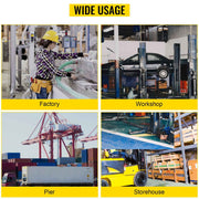 Load image into Gallery viewer, Amocart Forklift Lifting Hoist Swivel Hook Mobile Crane 4400 lbs 2 Ton Lift Mobile Crane Attachments for Garage Workshop
