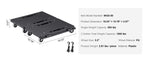 SucceBuy  2 Pack Furniture Mover Pallet Trolley 500 lbs Each Count with 4 Wheels Small Flat Dolly Cart for Industrial Machinery