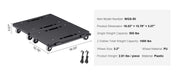 Load image into Gallery viewer, Amocart  2 Pack Furniture Mover Pallet Trolley 500 lbs Each Count with 4 Wheels Small Flat Dolly Cart for Industrial Machinery
