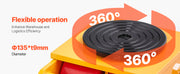 Load image into Gallery viewer, Amocart 6T Machinery Skate Dolly Industrial Mover with 4 Wheels and 360° Rotation Non-Slip Cap for Warehouse Workshop Factory
