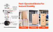 Load image into Gallery viewer, Amocart 4pcs Furniture Dolly Movers with Carbon Steel Panel Fridge Sofa Lift Slider Tool Set for Home Appliance Washing Machine
