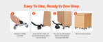 Amocart 4pcs Furniture Dolly Movers with Triangle Swivel Caster & 3 Wheels Fridge Lift Mover Tool Set for Home Appliances Sofa