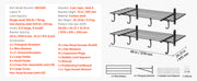 Load image into Gallery viewer, SucceBuy 2-Tier Wall Garage Shelving Wall Mounted Shelving Unit 24x72in 800lbs Per Shelf Floating Storage Metal Rack for Garage
