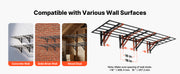 Load image into Gallery viewer, Amocart 2-Tier Wall Garage Shelving Wall Mounted Shelving Unit 24x72in 800lbs Per Shelf Floating Storage Metal Rack for Garage
