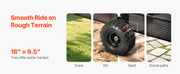 Load image into Gallery viewer, Amocart Garden Utility Trailer 28 Cu.Ft. &amp; 1800lbs ATV UTV Trailer Tow Behind Steel Dump Trailers for Lawn Tractor Garden Waste
