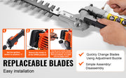 Load image into Gallery viewer, SucceBuy 26CC 5-in-1 Multi-Functional Trimming Tools Gas Hedge Trimmer Weed Eater String Trimmer Edger Pole Saw Chainsaw Pruner

