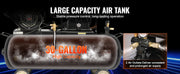 Bild in Galerie-Viewer laden, Amocart 7HP/15HP Gas Power Air Compressor 10/20/30 Gallon Air Compressor Tank 115PSI Max Pressure for Construction Workshop
