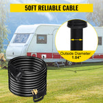 Amocart 25FT 36FT 50FT 50Amp RV Extension Cord N14-50 Plug Copper Wire Power Supply Cable for Trailer Motorhome Camper Use