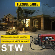 Load image into Gallery viewer, Amocart 25FT 36FT 50FT 50Amp RV Extension Cord N14-50 Plug Copper Wire Power Supply Cable for Trailer Motorhome Camper Use
