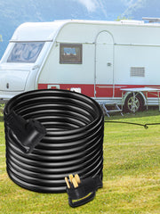 Load image into Gallery viewer, Amocart 25FT 36FT 50FT 50Amp RV Extension Cord N14-50 Plug Copper Wire Power Supply Cable for Trailer Motorhome Camper Use
