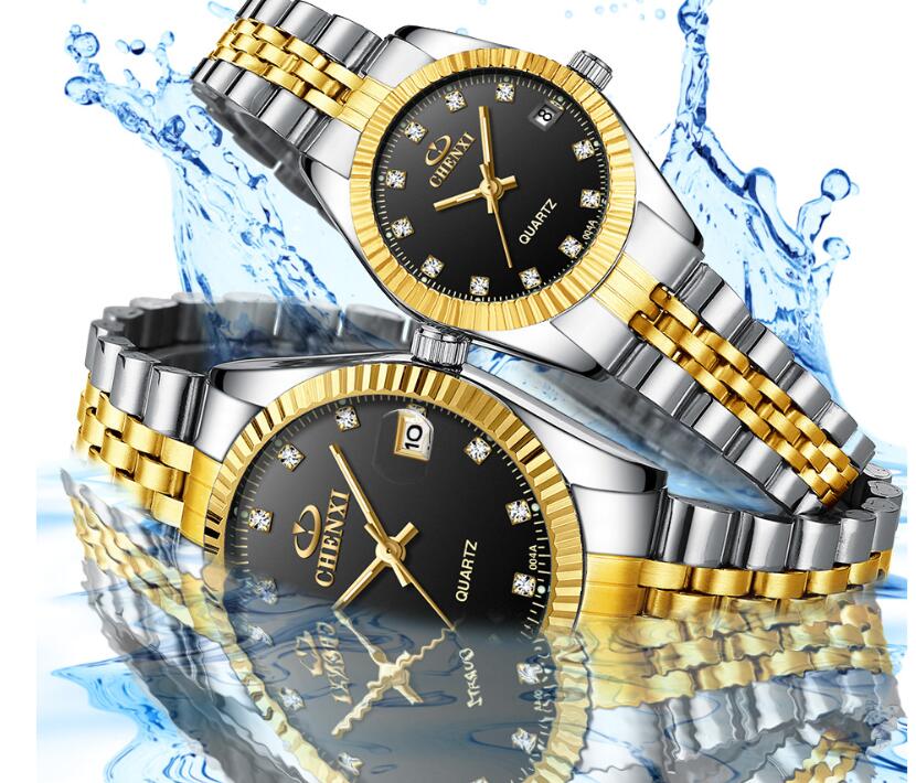 Golden couple watch men - AMOCART628df08db1bb3b70f2217929f6c9d920