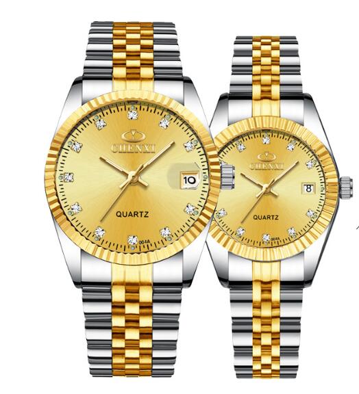 Golden couple watch men - AMOCART10155b3d6f42f8a0d9420371c775682