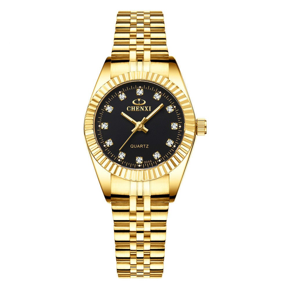 Golden couple watch men - AMOCART76f380642d126de6a5de2c097cda0bb9