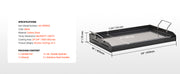 Load image into Gallery viewer, SucceBuy Stainless Steel Griddle Universal Flat Top Rectangular Plate Gas Grill Griddle for BBQ Family Cookware for Camping Part
