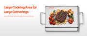 Load image into Gallery viewer, SucceBuy Stainless Steel Griddle Universal Flat Top Rectangular Plate Gas Grill Griddle for BBQ Family Cookware for Camping Part

