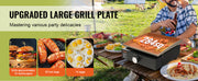 Load image into Gallery viewer, Amocart 18/24inch Propane Gas Tabletop Griddle with Hot-rolled Plate Carbon Steel  Portable Table Top Griddle Grill for Camping

