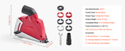 Load image into Gallery viewer, SucceBuy Cutting Dust Shroud for Angle Grinders 4-5 in Angle Grinder Dust Shroud with 6 Clamping Washers for Concrete Wall Stone
