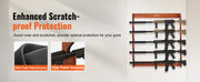Bild in Galerie-Viewer laden, Amocart Gun Rack Wood Gun Rack Wall Mount Gun Display Rack holds 4/5 Rifles Shotguns 132 lbs Heavy Duty Rifle Rack w/ Soft Padding
