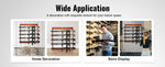 Amocart Gun Rack Wood Gun Rack Wall Mount Gun Display Rack holds 4/5 Rifles Shotguns 132 lbs Heavy Duty Rifle Rack w/ Soft Padding
