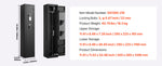 Amocart Gun Safe Cold-Rolled Steel Fireproof Cabinet with Keypad & Key with Magazine and Lighting Adjustable Racks for Rifles
