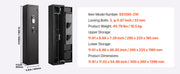 Bild in Galerie-Viewer laden, Amocart Gun Safe Cold-Rolled Steel Fireproof Cabinet with Keypad &amp; Key with Magazine and Lighting Adjustable Racks for Rifles
