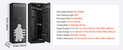 Bild in Galerie-Viewer laden, Amocart Gun Safe Cold-Rolled Steel Fireproof Cabinet with Keypad &amp; Key with Magazine and Lighting Adjustable Racks for Rifles
