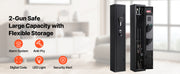 Load image into Gallery viewer, SucceBuy Gun Safe Cold-Rolled Steel Fireproof Cabinet with Keypad &amp; Key with Magazine and Lighting Adjustable Racks for Rifles
