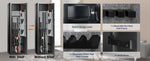 Amocart 3-8 Rifles Gun Safe w/ Digital Keypad & Lock Gun Storage Cabinet with Removable Storage Shelf for Home Long Gun Pistols