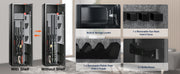Load image into Gallery viewer, SucceBuy 3-8 Rifles Gun Safe w/ Digital Keypad &amp; Lock Gun Storage Cabinet with Removable Storage Shelf for Home Long Gun Pistols

