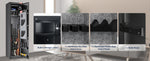 Amocart 3-8 Rifles Gun Safe w/ Digital Keypad & Lock Gun Storage Cabinet with Removable Storage Shelf for Home Long Gun Pistols
