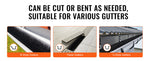 Amocart Gutter Brush 30 Ft Total Length 4.33 in Diameter Gutter Cleaning Tools Ground-Level Gutter Brush Leaf Guard for Gutters