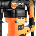 Amocart 1600W Rotary Hammer Drill Max Drilling 42mm 3 Modes Max Corded Demolition Chipping Metal Concrete Breaker Jackhammer