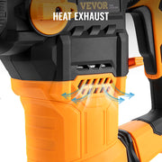 Charger l'image dans la visionneuse de galerie, Amocart 1500W Rotary Hammer Drill Max Drilling 32mm 4 Modes Plus Corded Demolition Chipping Metal Concrete Breaker Jackhammer
