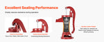 SucceBuy Well Hand Pitcher Pump 25 ft Maximum Lift Cast Iron NPT 1-1/4 in Connection for Garden Pond Farm Red/Black/Yellow/Green