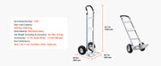 Charger l'image dans la visionneuse de galerie, Amocart 500LBS Hand Truck Dolly with Non-Slip Wheels &amp; Tie-down Strap Aluminum Alloy Portable Trolley for Moving Home Warehouse
