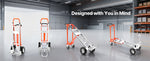 Amocart 1000 lbs 4 in 1 Hand Truck Convertible Dolly with Non-Slip Handle Aluminum Alloy Portable Trolley for Moving Home