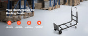 Bild in Galerie-Viewer laden, SucceBuy 2 in 1 Folding Hand Truck 500lb Load Capacity for 4-Wheel Mode Convertible Hand Truck Dolly with Wheels for Moving Home

