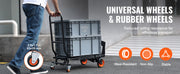 Bild in Galerie-Viewer laden, Amocart 300 lbs Folding Hand Truck Aluminum Lightweight Platform Cart Portable Telescopic Utility Dolly for Moving Shopping

