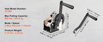 SucceBuy Hand Winch Heavy Duty Rope Crank with 33 ft Steel Wire Cable and Two-Way Ratchet for Trailer Boat or ATV Towing